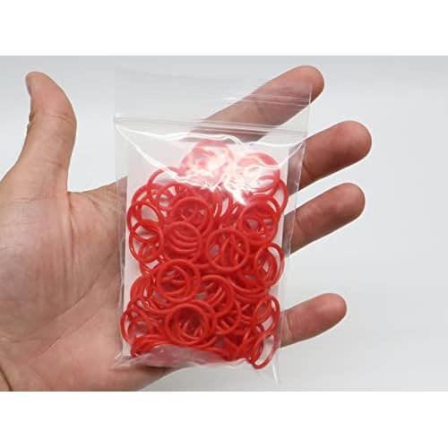 100 Polyurethane CO2 / HPA Tank O-Rings (90 Durometer) [RED] - Replacement Urethane orings for Paintball co2 / high Pressure air Tanks