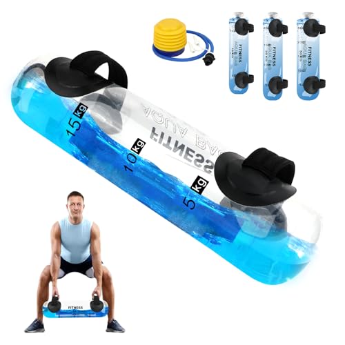 Water Workout Bag 33lb Adjustable Water Fitness Training Bag - Leakproof Power Bag