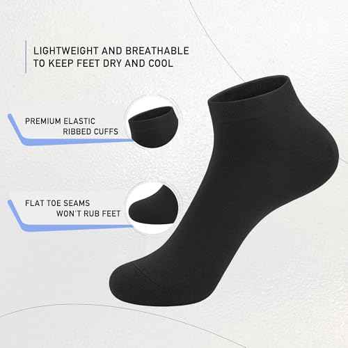 SERISIMPLE Women Viscose Bamboo Ankle Socks Low Cut Thin Sock Lightweight Pastal Color Soft Sock 5 Pairs