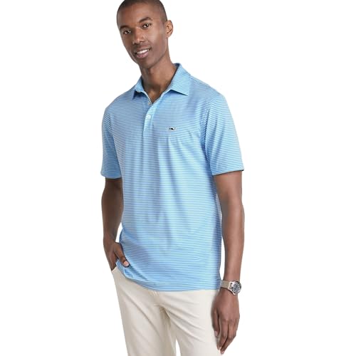 vineyard vines Mens Bradley Stripe Sankaty Polo