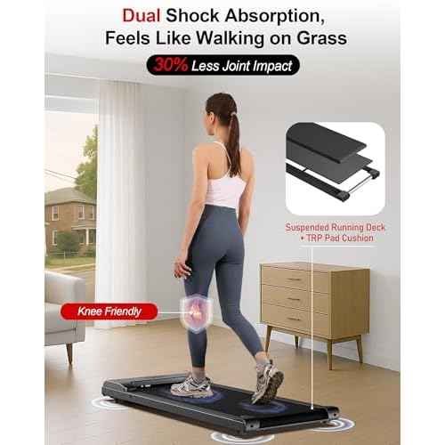 Lichico Walking Pad Under Desk Treadmill£¬Portable Small Treadmills for Home and Office£¬Super Quiet Brushless Motorized Walking Jogging Running Machine with Remote Control
