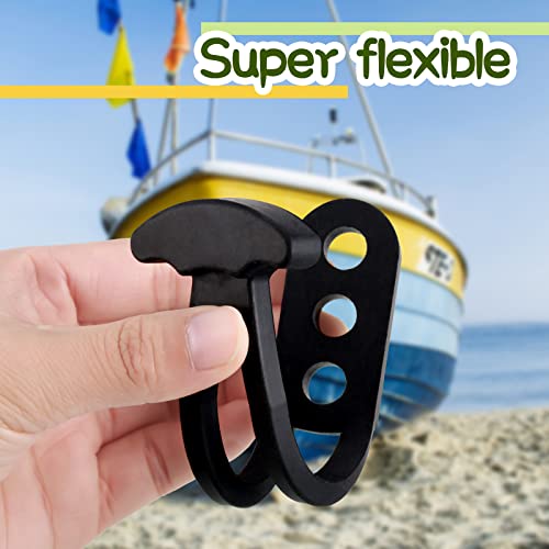 Boat Ladder Strap Rubber 3 Holes Replacement for Marine Boarding