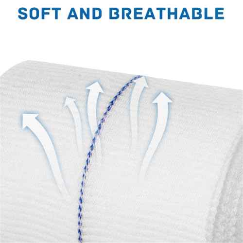 Tubular Bandage Cast Sleeve Roll Comfortable Cast Stockinette Tubular Arm Stocking for Prewrap Under or Over Cast Bandages (7.5cm x 5m)