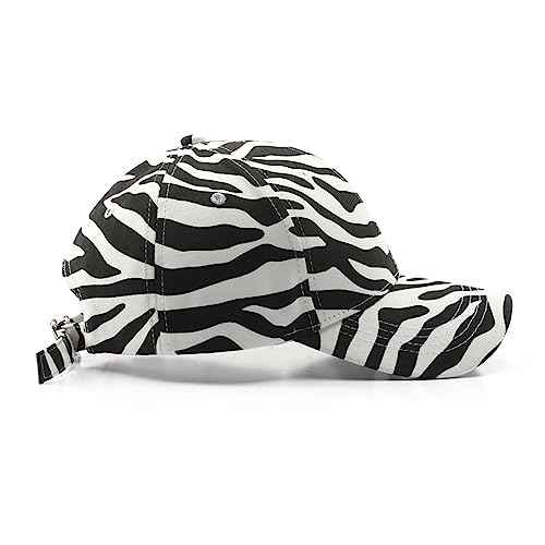 Striped Cap Unisex Baseball Cap Casual Sun Hat