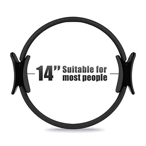 RitFit Pilates Ring Circle - 14 Inch Magic Fitness Circle for Toning Inner & Outer Thighs, Bonus Workout Guide Included