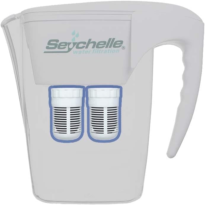 Seychelle Replacement Water Filter for Gen 2 Pitcher - 150 Gallons, Removes Contaminants