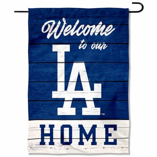 Los Angeles Dodgers Welcome To Our Home Double Sided Garden Flag