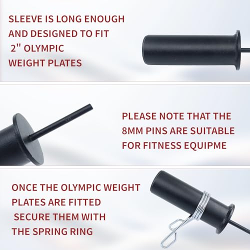 10mm Weight Stack Pin with Spring Collar - 110mm & 200mm Length Extender