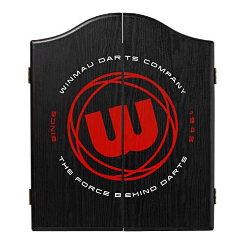 WINMAU W Roundel Logo Design Deluxe Dartboard Cabinet