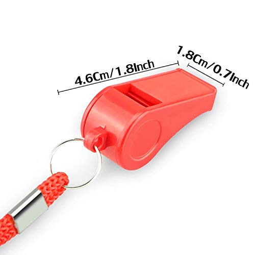 Fya Whistle, 8PCS Sports Whistles with Lanyard, Loud Crisp Sound Whistles Bulk Ideal for Referees, Coaches, and Officials