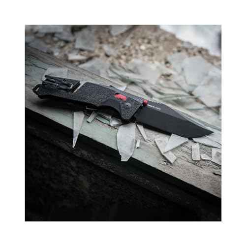 SOG Trident at Ambidextrous Professional Tanto Folding Knives | Heat-Treated CRYO D2 3.75" Stainless Steel Blade
