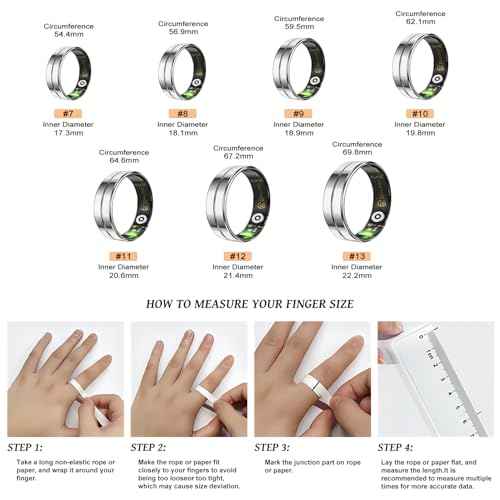 White Elephant Gifts for Adults,Gifts Christmas for Women Men,Smart Ring for Women Men - Sleep Monitoring/Blood Oxygen/Motion Tracking,Waterproof & No Subscription Required NewSilver 8