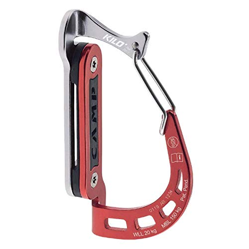 Aluminum Carabiner Clip with Stainless Steel Gate - Lightweight Camping Gear