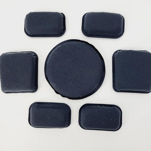 Military-Grade Helmet Replacement Suspension Pads Set - ACH & MICH, 7 Pieces, Size 6 Medium