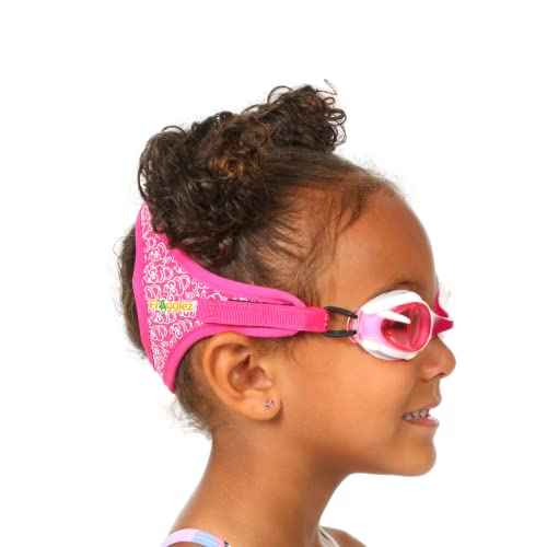 Frogglez Anti-Fog Swimming Goggles for Kids under 10 (Ages 3-10) Recommended by Swim Instructors; Premium Pain-Free Strap