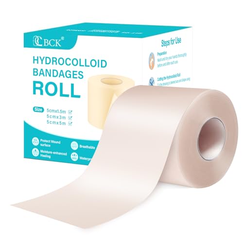 Hydrocolloid Bandage Roll 1.9" x 118" Waterproof Self-Adhesive Wound Dressing