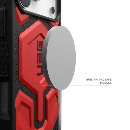 URBAN ARMOR GEAR UAG Designed for iPhone 17 Pro Max Case Monarch Pro - Compatible with MagSafe Military Grade Protective Cover, Crimson
