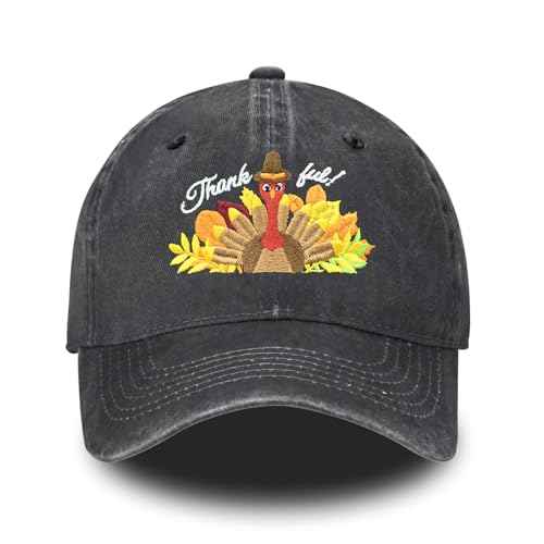 Embroidered Baseball Cap for Women Men Vintage Adjustable Washed Distressed Denim Baseball Hat