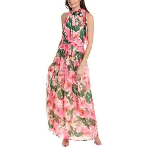 Anne Klein Women's Halter Neck Bow Maxi