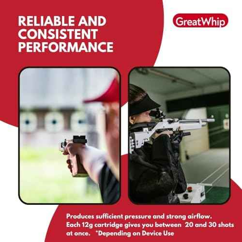 GreatWhip 25 x 12g CO2 Cartridges Non-Threaded Compatible to CO2 BB Gun, Air Gun, Airsoft Gun, Air Pistol, Air Rifle (25 Count)