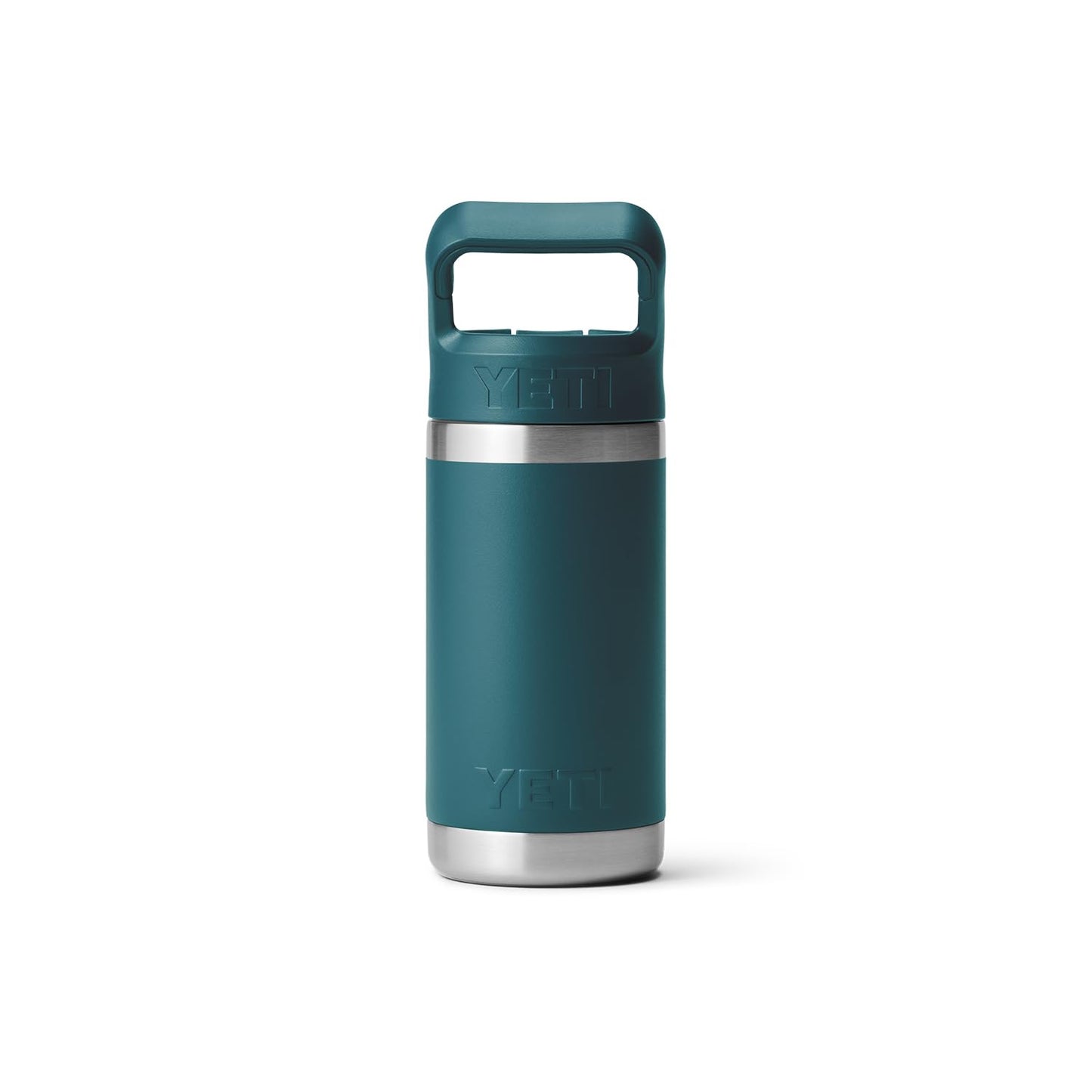 YETI Rambler Jr. 12 oz Kids Bottle, with Straw Cap, Agave Teal, 21071502562