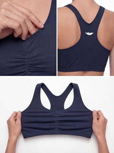 Women’s Activewear Racerback Sports Bras Multi-Pack - Soft Stretch Fit