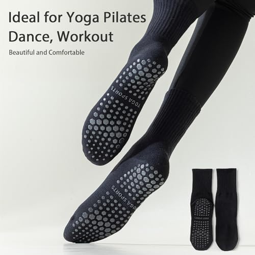 Non-Slip Yoga Socks for Women - Pilates, Barre, Pregnancy, Dance & Hospital Use