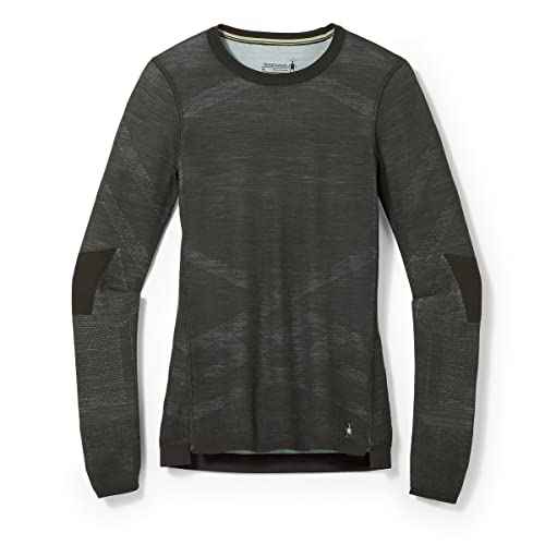 Smartwool Women's Intraknit Thermal Merino Wool Base Layer Crew (Slim Fit), North Woods, X-Large