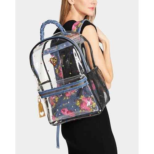 Betsey Johnson Large Clear Backpack