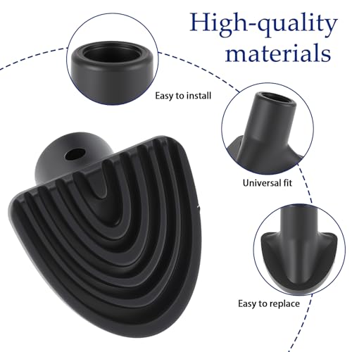Golf Bag Stand Replacement Feet 2 Pack - Durable Rubber, Easy to Install, Universal Fit