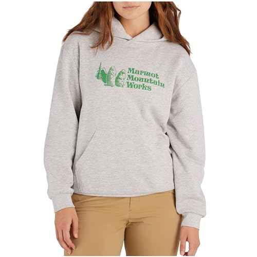 MARMOT Women's Marmot for Life Hoody - Hooded Sweatshirt with Screen Printed Graphic, Double-Layer Hood and Kangaroo Pocket
