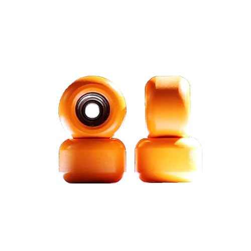 Fingerboards PRO Handmade Wheels with Handmade Self-locking Nuts (No CNC) (orange)