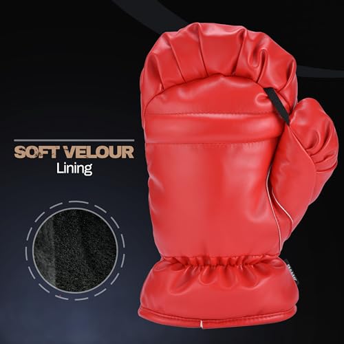 Golf Headcover Boxing Glove Style Tour Grade PU Leather Soft Velour Lining