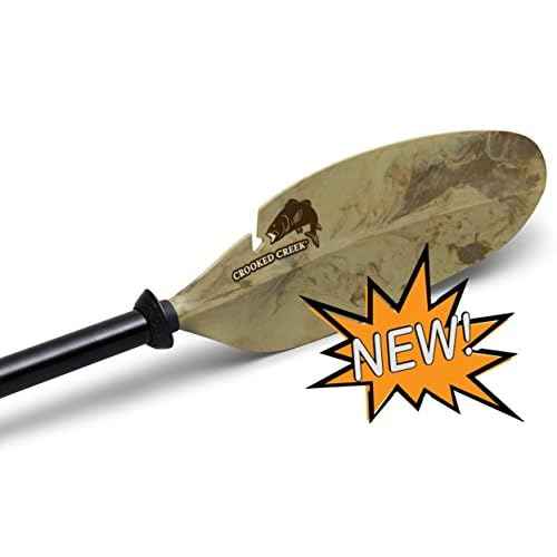 CROOKED CREEK 8-foot Fishing Kayak Paddle - Features a Lightweight Construction and Asymmetrical Blades - Versatile and Comfortable (50486)