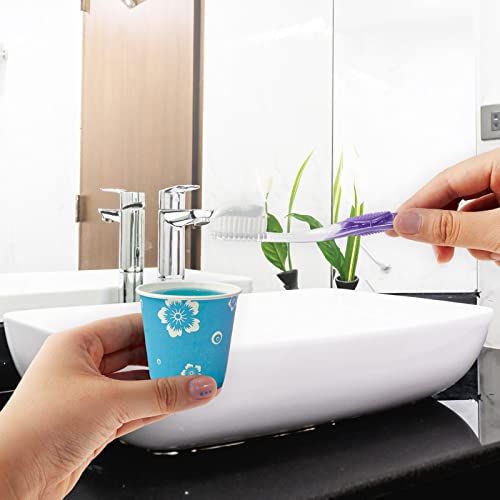 800 Pack Small 3 oz Paper Cups - Colorful Disposable Bathroom & Drink Cups