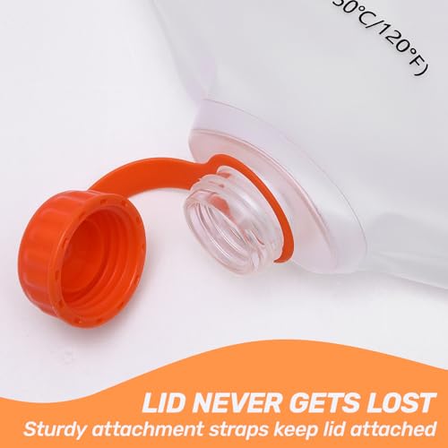 Upgrade Water Bag 2L Compatible with Sawyer Squeeze Water Filter, Durable TPU Material, BPA & PVC Free Squeeze Pouch, Collapsible Hydration Canteens for Camping Hiking Cycling (2L)