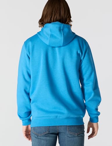 Carhartt Men's Iconic Logo Sweatshirt Small Horizon Blue Heather - Warm Durable Workwear