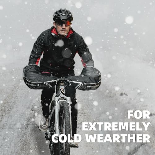 Winter Bike Handlebar Mittens for Cold Weather Cycling - MTB & Commuter