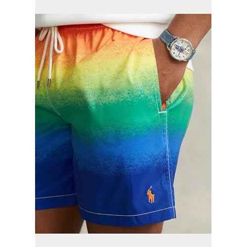 Polo Ralph Lauren Men's Stretch Poly Traveler 6" Swim Trunks