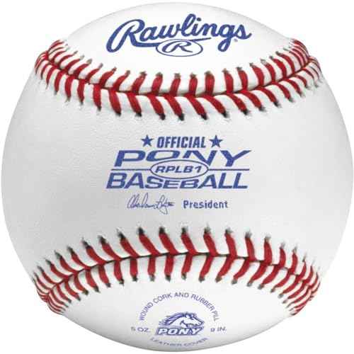 Rawlings | Pony League Baseballs | Competition Grade | RPLB1 | Youth/14U | Multiple Count Options