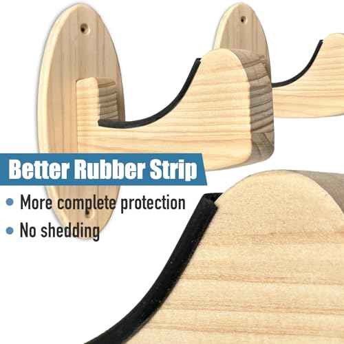 Surfboard Wall Mount Racks, Also for Skateboards/Snowboards/Skiing Boards/Bicycle Wheels/Field Hockey Sticks/Bicycles Hangers Paddle Storage Display Stand Indoor
