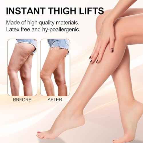 10PCS Hey Nip Thigh Lift Tape, Nip Lift and Glow Patches Legs - Instant Thigh Lift with Invisible Firming Patches, Waterproof Adhesive for Thighs, Stomach, Arms, Anti-Cellulite & Anti-Chafing (1 Box)