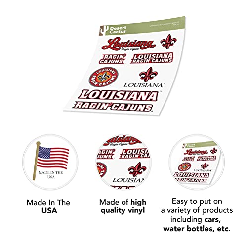 Louisiana Ragin' Cajuns Vinyl Decal - College Team Spirit Sticker