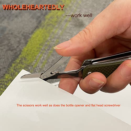 Ruike S31 6-in-1 Small Pocket Knife Multitool with G10 Handle & 12C27 Steel Blade