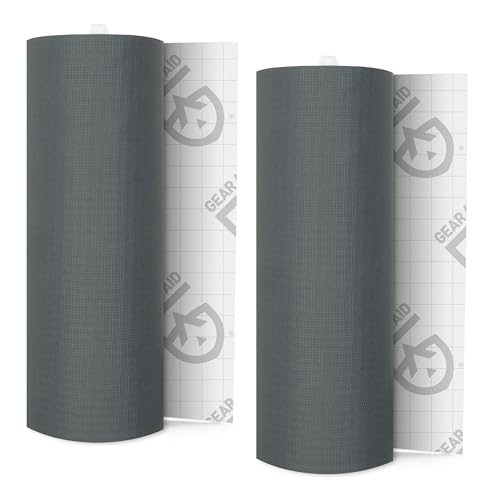 GEAR AID Tenacious Tape 3" x 20" Nylon Fabric Repair, Gray, 2 Rolls