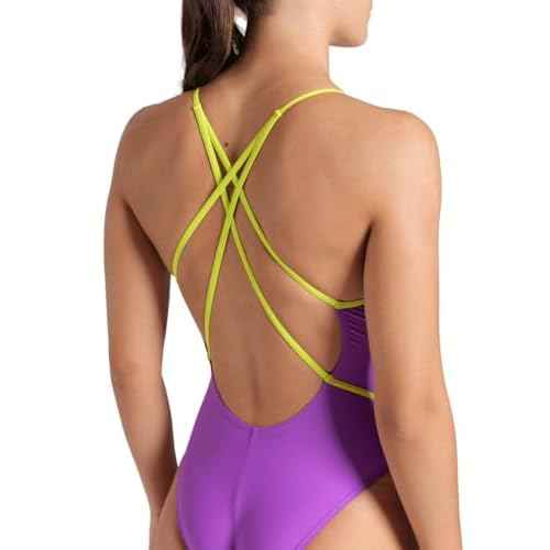 ARENA Women's Feel Multicolor Summer Web Back Swimsuit One Piece Bathing Suit