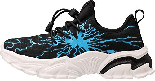 BRONAX Kids Graffiti Personality Tennis Shoes - Big Kid B Blue Variation