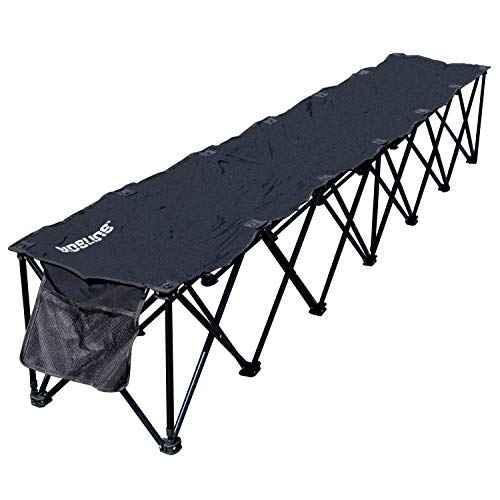 Franklin Sports Sideline Team Bench ? 6 Person ? Collapsible Sport Bench ? No Assembly ? Instant Seating ? All Sport ? Soccer ? Lacrosse ? Football ? Heavy Duty