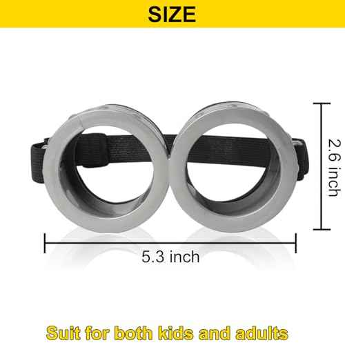 2 Pack Halloween Goggles for Adult Kids, Goggles Glasses Costume Accessories for Men Women Cosplay Party Set