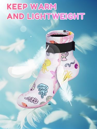 Kids Neoprene Water Socks 3mm Keep Warm & Non-Slip for Swimming & Surfing - Little Kid White 10-12.5